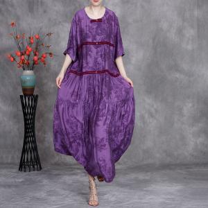 High Quality Jacquard Comfy Ethnic Loose Fitting Dress