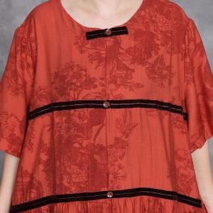 High Quality Jacquard Comfy Ethnic Loose Fitting Dress