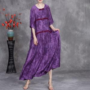 High Quality Jacquard Comfy Ethnic Loose Fitting Dress