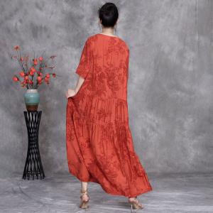 High Quality Jacquard Comfy Ethnic Loose Fitting Dress