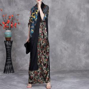 Summer Resort Printed Maxi Hawaiian Dress