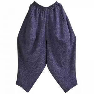 Customized Manual Cotton Linen Jacquard Elephant Pants