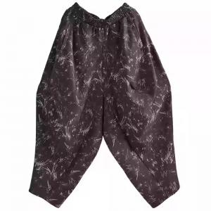 Black Printed High Waist Designer Elephant Pants