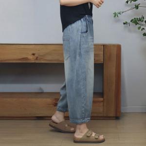 Light Wash High Rise Cocoon Jeans
