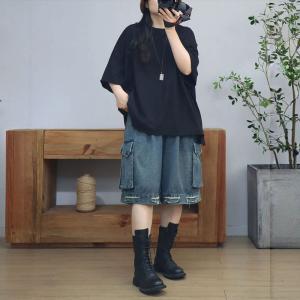 Half Sleeves Cotton Oversized Plain T-shirt
