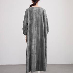 Sand Wash Linen Plus Size Zen Style Dress