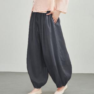 Comfy Loose Ramie Balloon Pants