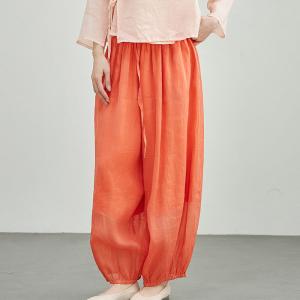Comfy Loose Ramie Balloon Pants