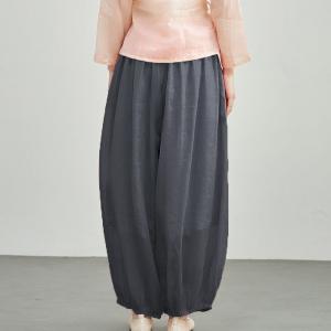 Comfy Loose Ramie Balloon Pants