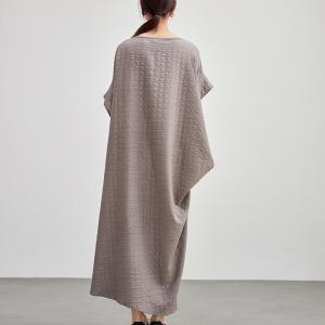 Summer Plus Size Pleated Modest Cocoon Dress