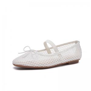 Lovely Bowknot Mesh Ballet Flats
