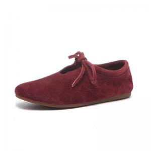 Suede Leather Bowknot Unisex Lolita Flats