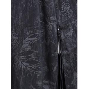 V-Neck Jacquard Tied Shift Dress with Long Palazzo Pants