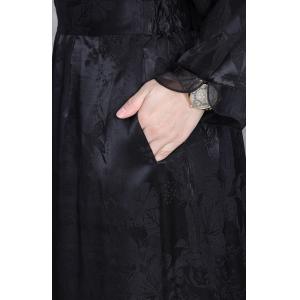 Modest Fashion Black Jacquard Tunic with Silk Pants