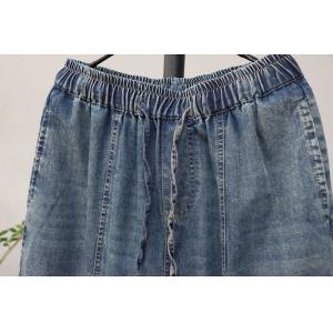 Casual Ladies Stone Wash Straight Leg Jeans