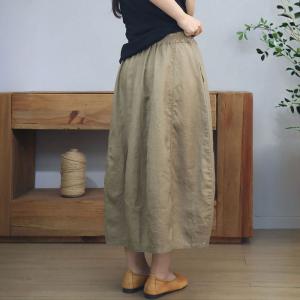 Comfy Organic Linen Cocoon Skirt