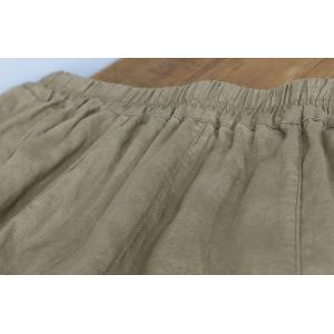 Comfy Organic Linen Cocoon Skirt