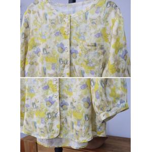 Summer Organic Ramie Printed Blouse
