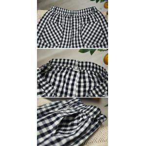 Cottagecore Style Black Plaids Cotton Linen Pants
