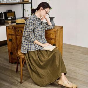 Oliver Green Casual Linen Maxi Skirt