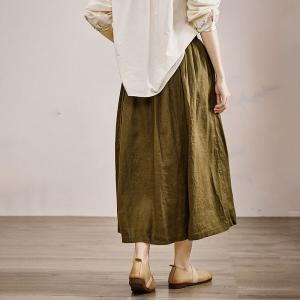 Oliver Green Casual Linen Maxi Skirt