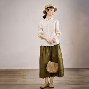 Oliver Green Casual Linen Maxi Skirt