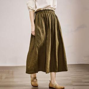 Oliver Green Casual Linen Maxi Skirt