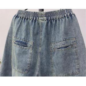 Lazy Day Stone Wash Wide Leg Jeans for Women