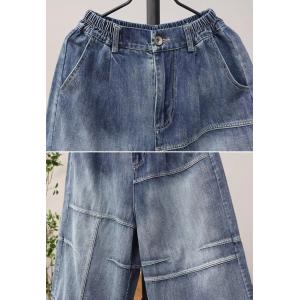 Summer High Rise Wide Leg Midi Jeans