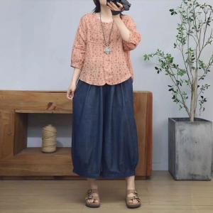 Comfort Ramie Floral Blouse