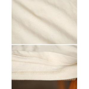 Lace Hem Summer Apricot Casual T-shirt