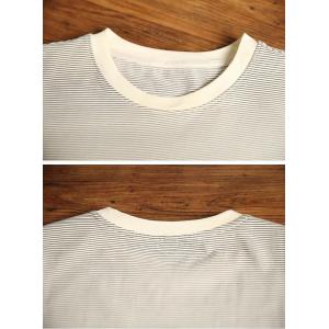Crew Neck Casual Pinstriped T-shirt