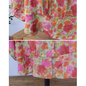 Breathable Comfy Ramie Floral Blouse