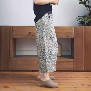 Blue and White Porcelain Pattern Linen Pants