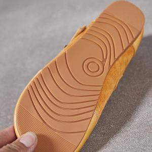 Pop Colors Suede Leather Mary Jane Sandals
