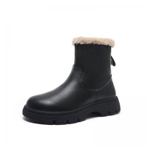 Warm Lining Cowhide Leather Winter Boots