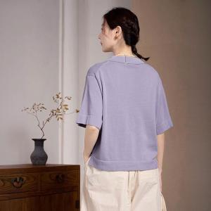 Half Sleeves Oversized Polo Henley Shirt
