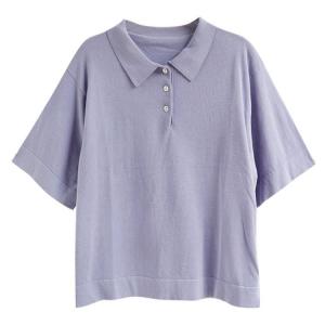 Half Sleeves Oversized Polo Henley Shirt