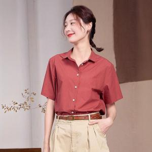 Business Casual Cotton Polo Neck Ladies Shirt