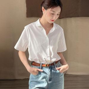 Business Casual Cotton Polo Neck Ladies Shirt