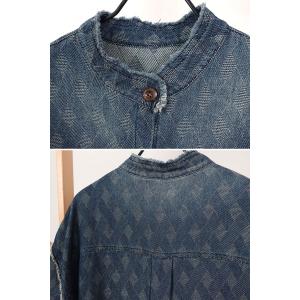 Summer Diamond Grid Oversized Jean Shacket