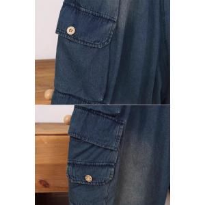 Street Style Cropped Waistcoat with Pocket Baggy Jeans