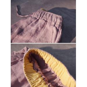 Organic Linen Comfort Loose Straight Leg Pants
