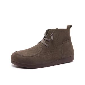 Fall Fashion Cowhide Tied Comfort Ankle Booties