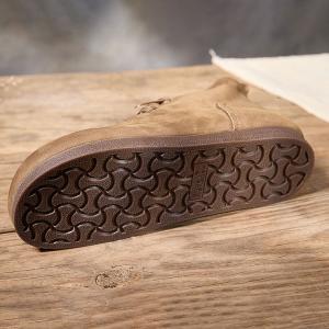 Fall Fashion Cowhide Tied Comfort Ankle Booties