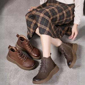 City Chic Platform Tied British Martin Boots