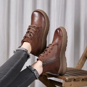 City Chic Platform Tied British Martin Boots