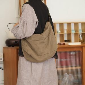 Easy Chic Cotton Linen Versatile Crossbody Bag