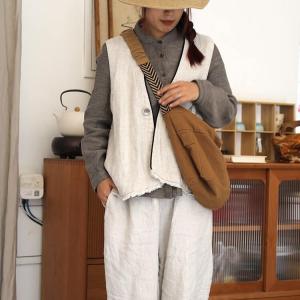 Easy Chic Cotton Linen Versatile Crossbody Bag