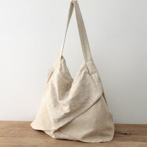 Cottagecore Fashion Plain Linen Jacquard Buddhist Bag